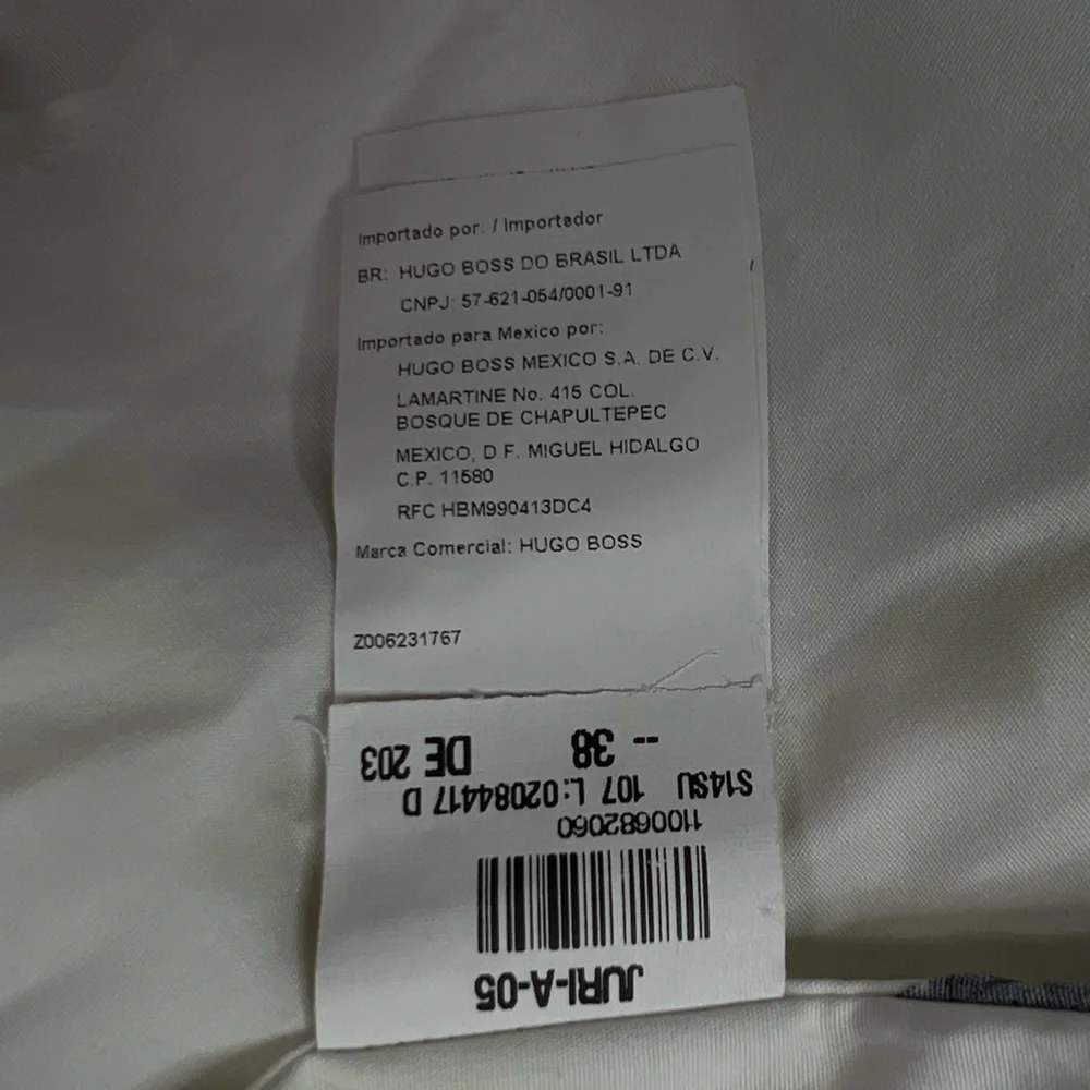 Hugo Boss White Dress Shirt with Navy Contrast - Picture 8 of 10
